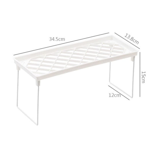 Dormitory Storage Shelf Strong PP Metal Foldable Design Simple Style Desktop Display Shelf for Home Dormitory V1294-YM3117220226711-0421