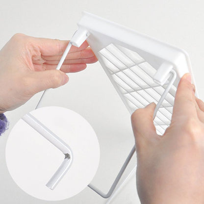 Dormitory Storage Shelf Strong PP Metal Foldable Design Simple Style Desktop Display Shelf for Home Dormitory V1294-YM3117220226711-0421