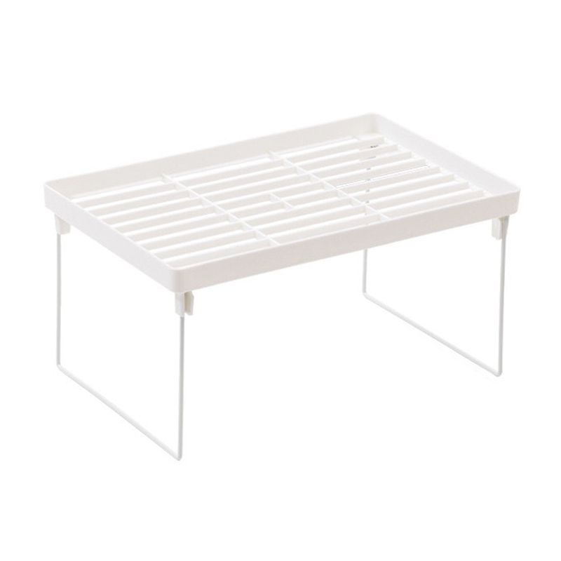 Dormitory Storage Shelf Strong PP Metal Foldable Design Simple Style Desktop Display Shelf for Home Dormitory V1294-YM3117220226712-0421