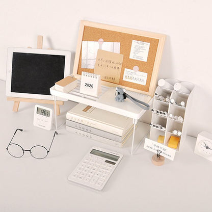 Dormitory Storage Shelf Strong PP Metal Foldable Design Simple Style Desktop Display Shelf for Home Dormitory V1294-YM3117220226712-0421