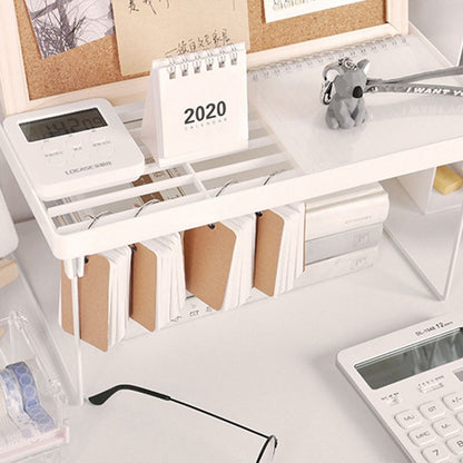 Dormitory Storage Shelf Strong PP Metal Foldable Design Simple Style Desktop Display Shelf for Home Dormitory V1294-YM3117220226712-0421