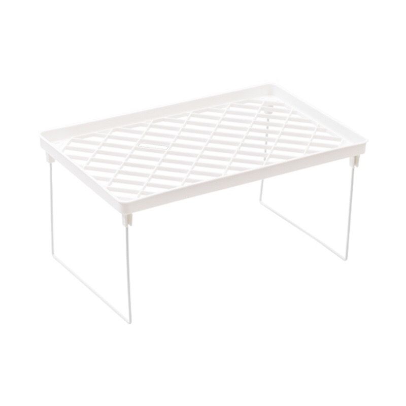 Dormitory Storage Shelf Strong PP Metal Foldable Design Simple Style Desktop Display Shelf for Home Dormitory V1294-YM3117220226713-0421