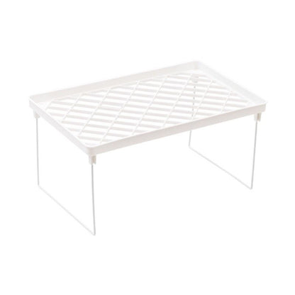 Dormitory Storage Shelf Strong PP Metal Foldable Design Simple Style Desktop Display Shelf for Home Dormitory V1294-YM3117220226713-0421