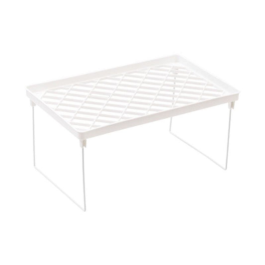 Dormitory Storage Shelf Strong PP Metal Foldable Design Simple Style Desktop Display Shelf for Home Dormitory V1294-YM3117220226713-0421
