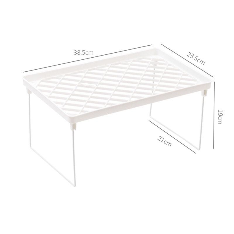 Dormitory Storage Shelf Strong PP Metal Foldable Design Simple Style Desktop Display Shelf for Home Dormitory V1294-YM3117220226713-0421