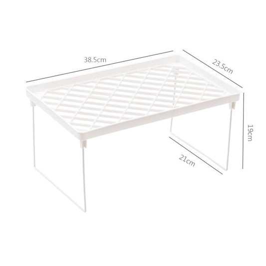 Dormitory Storage Shelf Strong PP Metal Foldable Design Simple Style Desktop Display Shelf for Home Dormitory V1294-YM3117220226713-0421