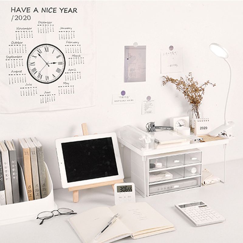 Dormitory Storage Shelf Strong PP Metal Foldable Design Simple Style Desktop Display Shelf for Home Dormitory V1294-YM3117220226713-0421