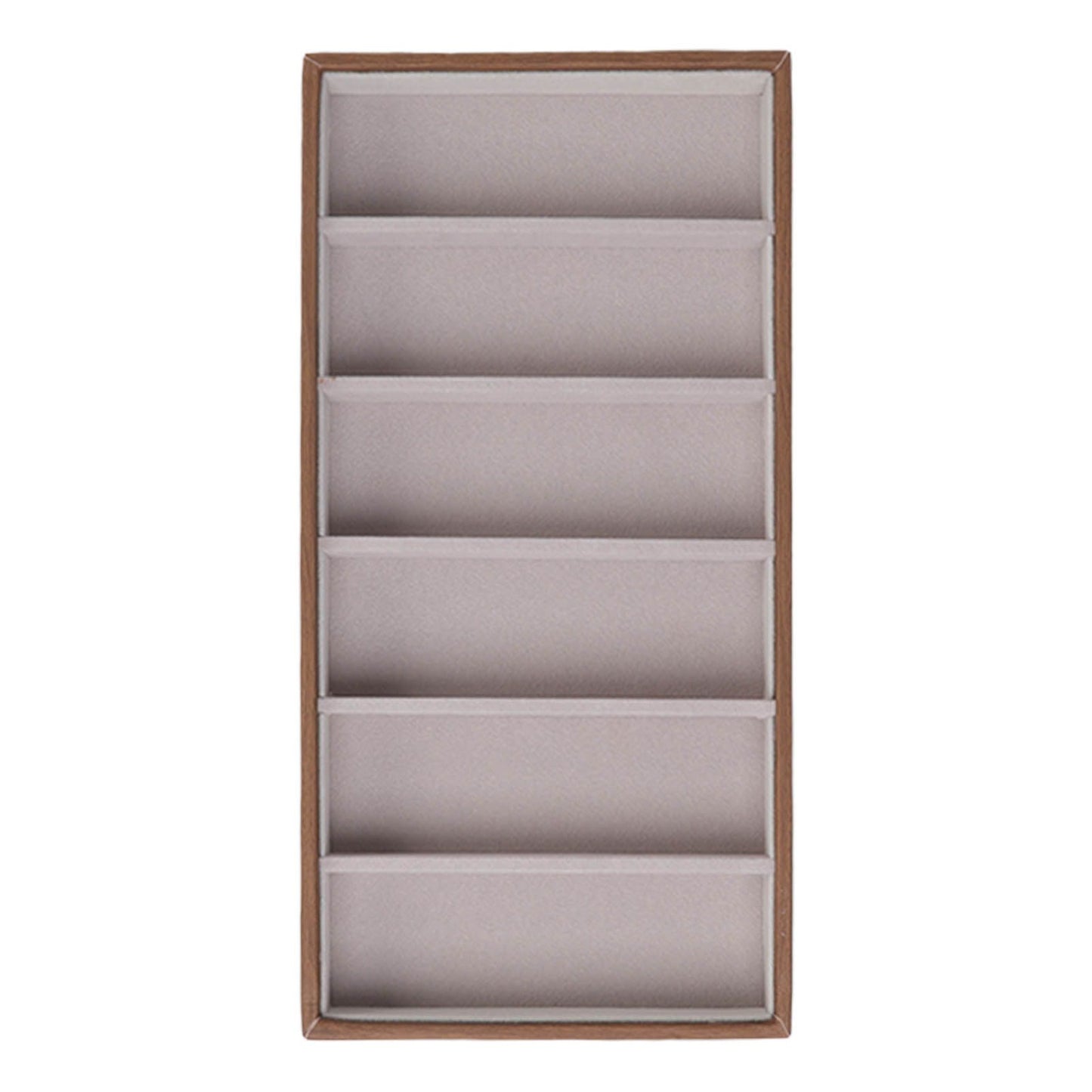 Eyeglass Display Organizer Wood Grain 6 Compartments Glasses Display Tray Sunglasses Storage Cases V1294-YM3117220229011-0421