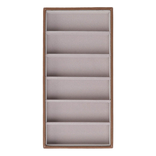 Eyeglass Display Organizer Wood Grain 6 Compartments Glasses Display Tray Sunglasses Storage Cases V1294-YM3117220229011-0421
