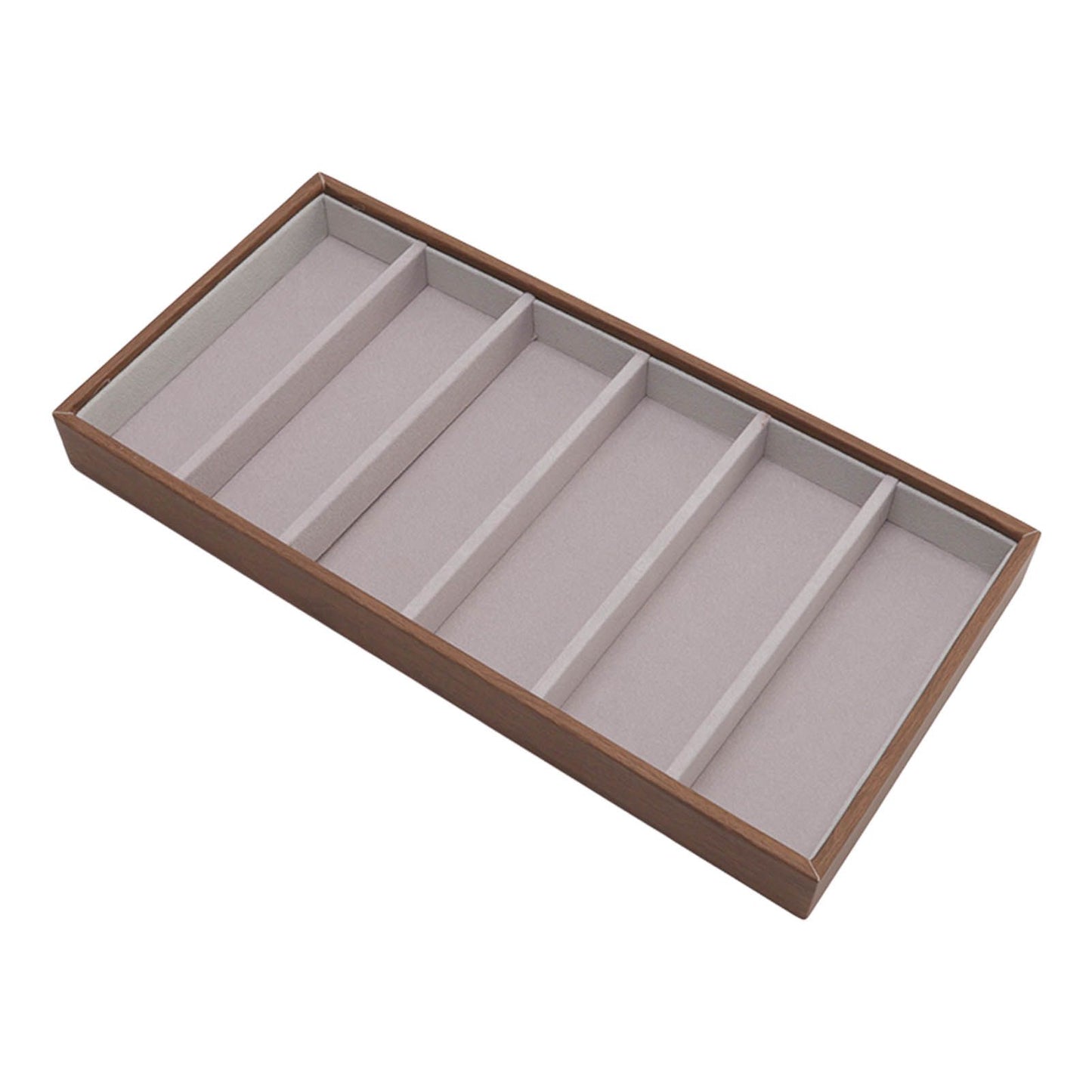 Eyeglass Display Organizer Wood Grain 6 Compartments Glasses Display Tray Sunglasses Storage Cases V1294-YM3117220229011-0421