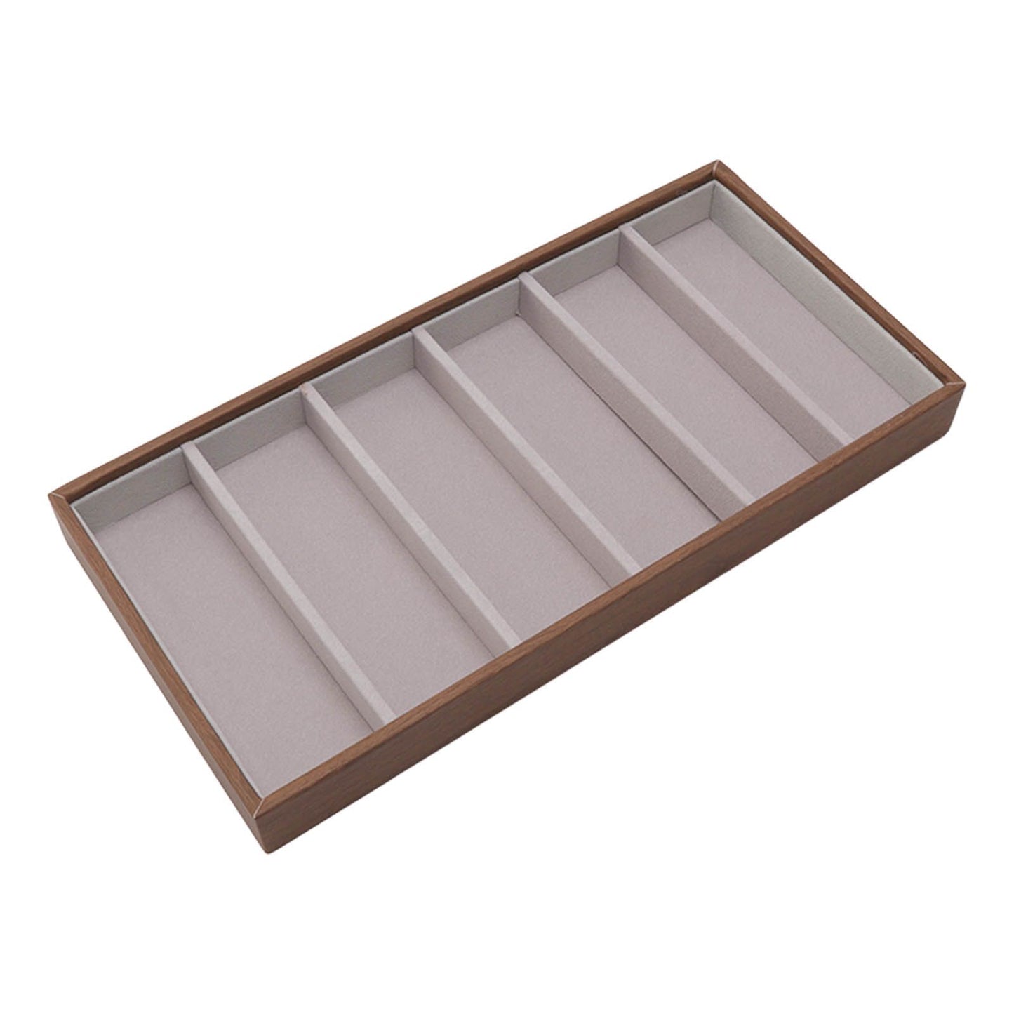 Eyeglass Display Organizer Wood Grain 6 Compartments Glasses Display Tray Sunglasses Storage Cases V1294-YM3117220229011-0421