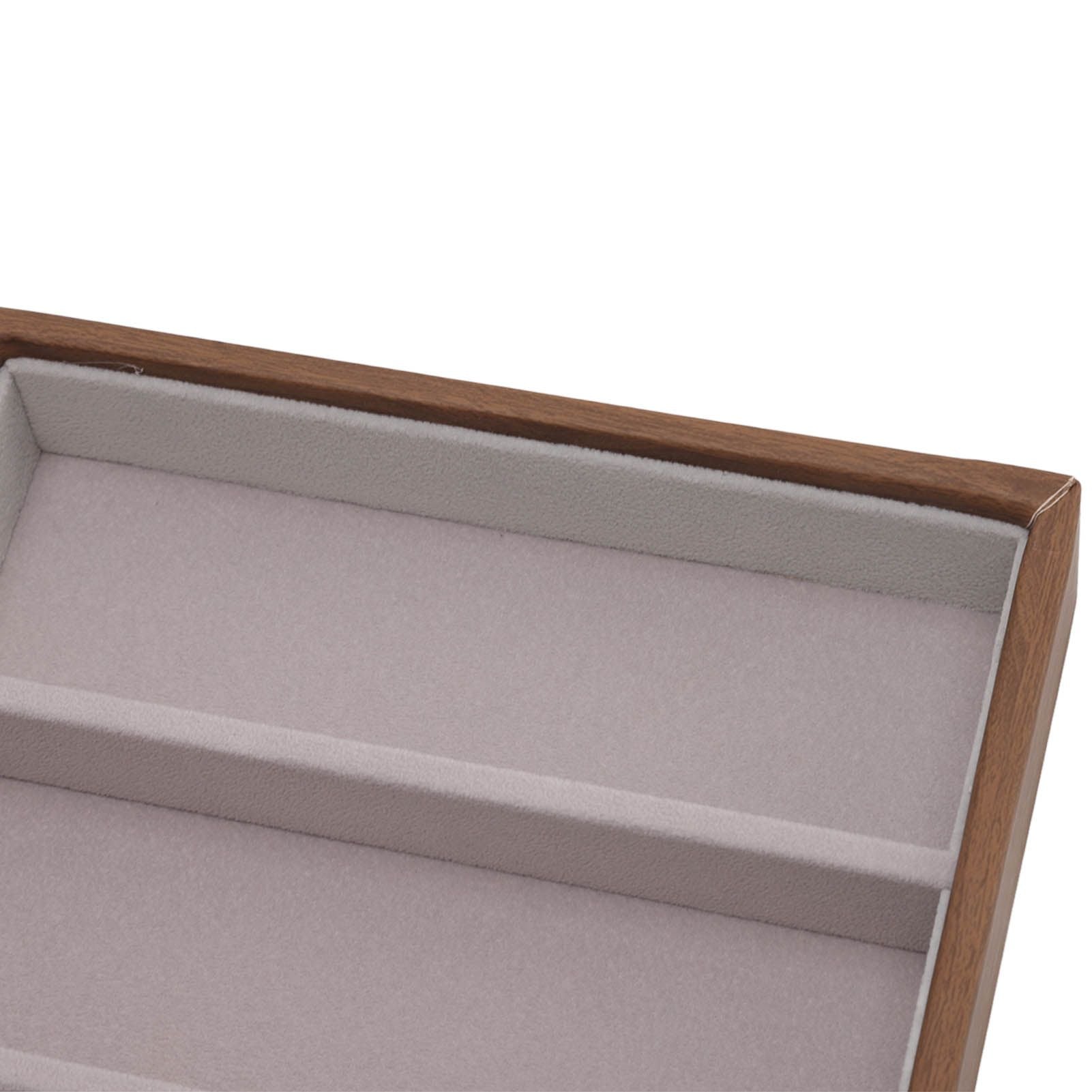 Eyeglass Display Organizer Wood Grain 6 Compartments Glasses Display Tray Sunglasses Storage Cases V1294-YM3117220229011-0421