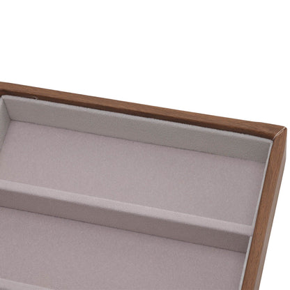 Eyeglass Display Organizer Wood Grain 6 Compartments Glasses Display Tray Sunglasses Storage Cases V1294-YM3117220229011-0421