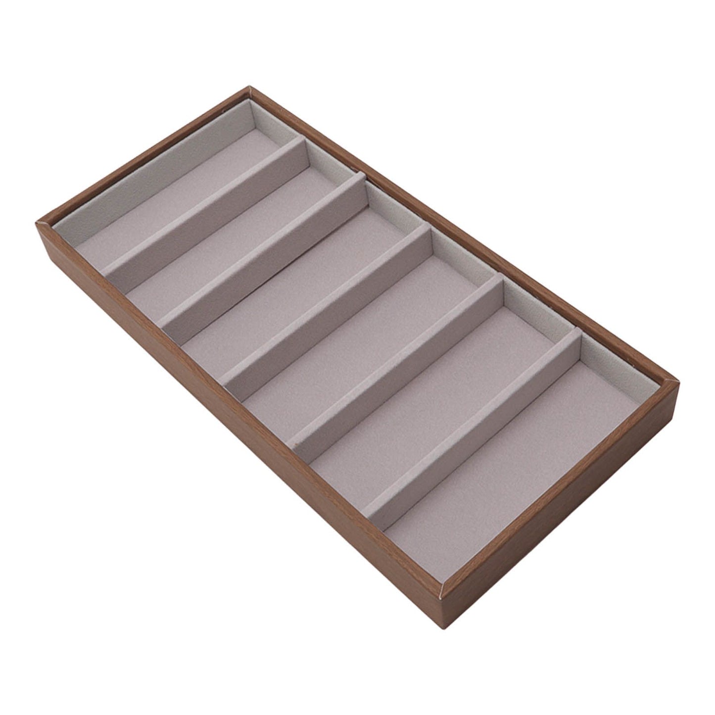 Eyeglass Display Organizer Wood Grain 6 Compartments Glasses Display Tray Sunglasses Storage Cases V1294-YM3117220229011-0421