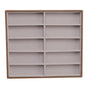 Sunglasses Display Tray PU Wood Grain Sunglasses Storage Case for Home Glasses Store 10 Grids V1294-YM3117220229111-0421