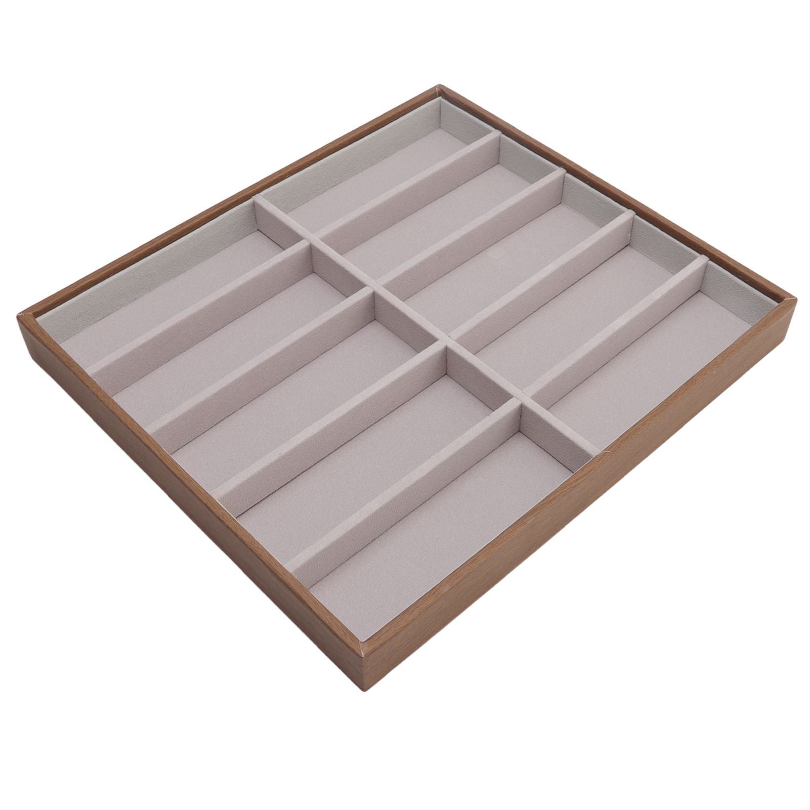 Sunglasses Display Tray PU Wood Grain Sunglasses Storage Case for Home Glasses Store 10 Grids V1294-YM3117220229111-0421