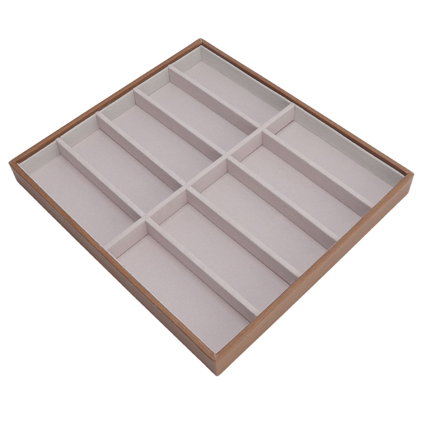 Sunglasses Display Tray PU Wood Grain Sunglasses Storage Case for Home Glasses Store 10 Grids V1294-YM3117220229111-0421