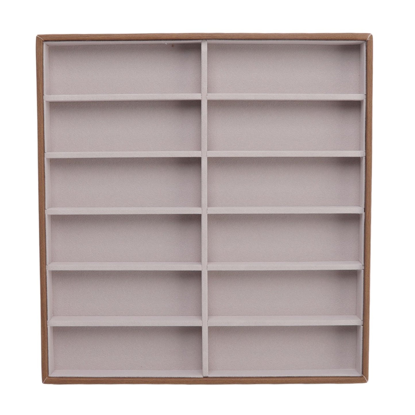 Sunglasses Display Tray PU Wood Grain Sunglasses Storage Case for Home Glasses Store 12 Grids V1294-YM3117220229112-0421