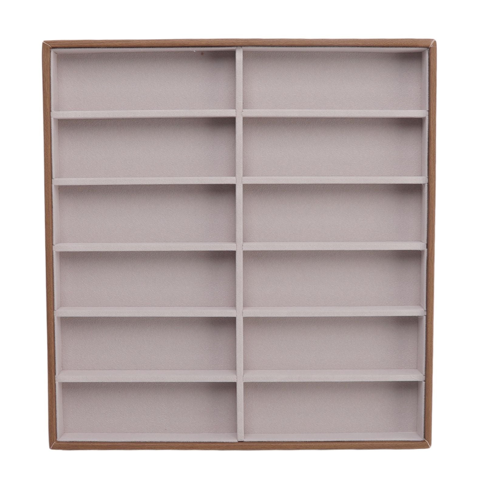 Sunglasses Display Tray PU Wood Grain Sunglasses Storage Case for Home Glasses Store 12 Grids V1294-YM3117220229112-0421