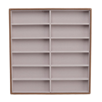 Sunglasses Display Tray PU Wood Grain Sunglasses Storage Case for Home Glasses Store 12 Grids V1294-YM3117220229112-0421