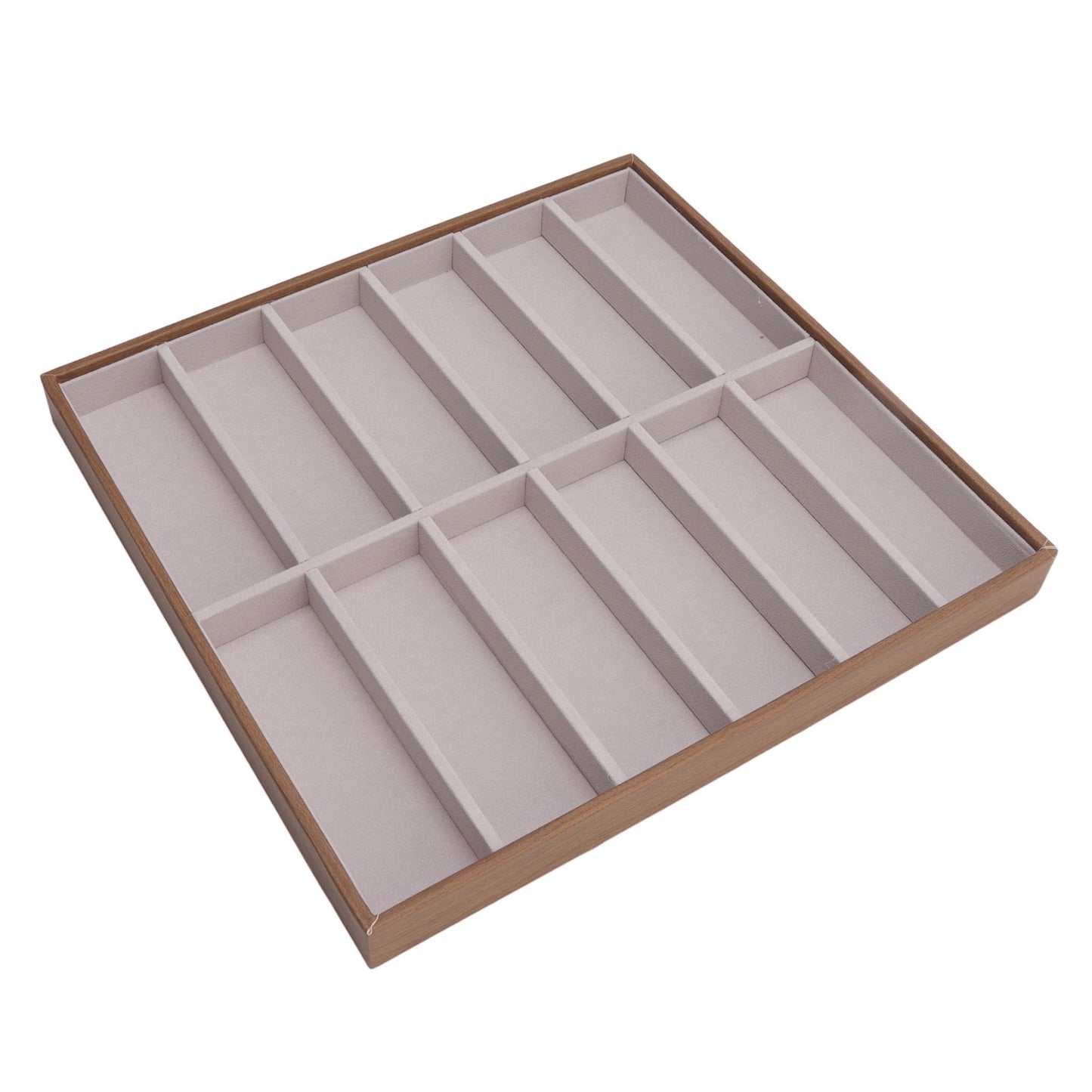 Sunglasses Display Tray PU Wood Grain Sunglasses Storage Case for Home Glasses Store 12 Grids V1294-YM3117220229112-0421