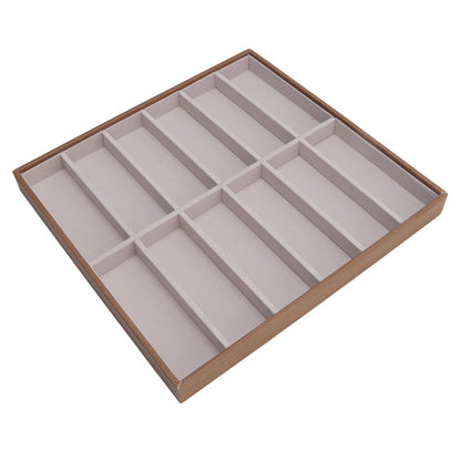 Sunglasses Display Tray PU Wood Grain Sunglasses Storage Case for Home Glasses Store 12 Grids V1294-YM3117220229112-0421