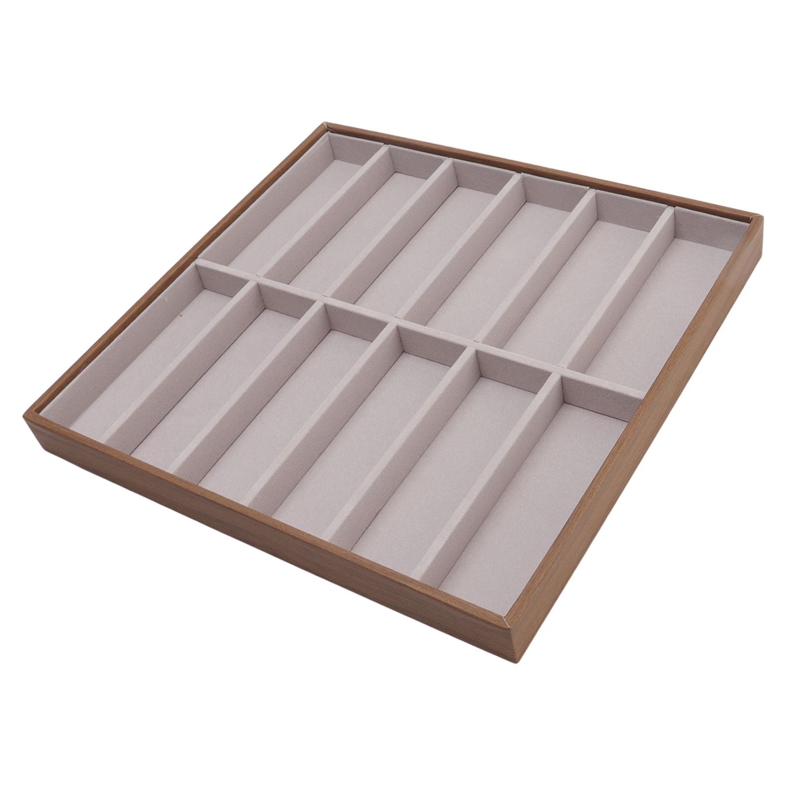 Sunglasses Display Tray PU Wood Grain Sunglasses Storage Case for Home Glasses Store 12 Grids V1294-YM3117220229112-0421
