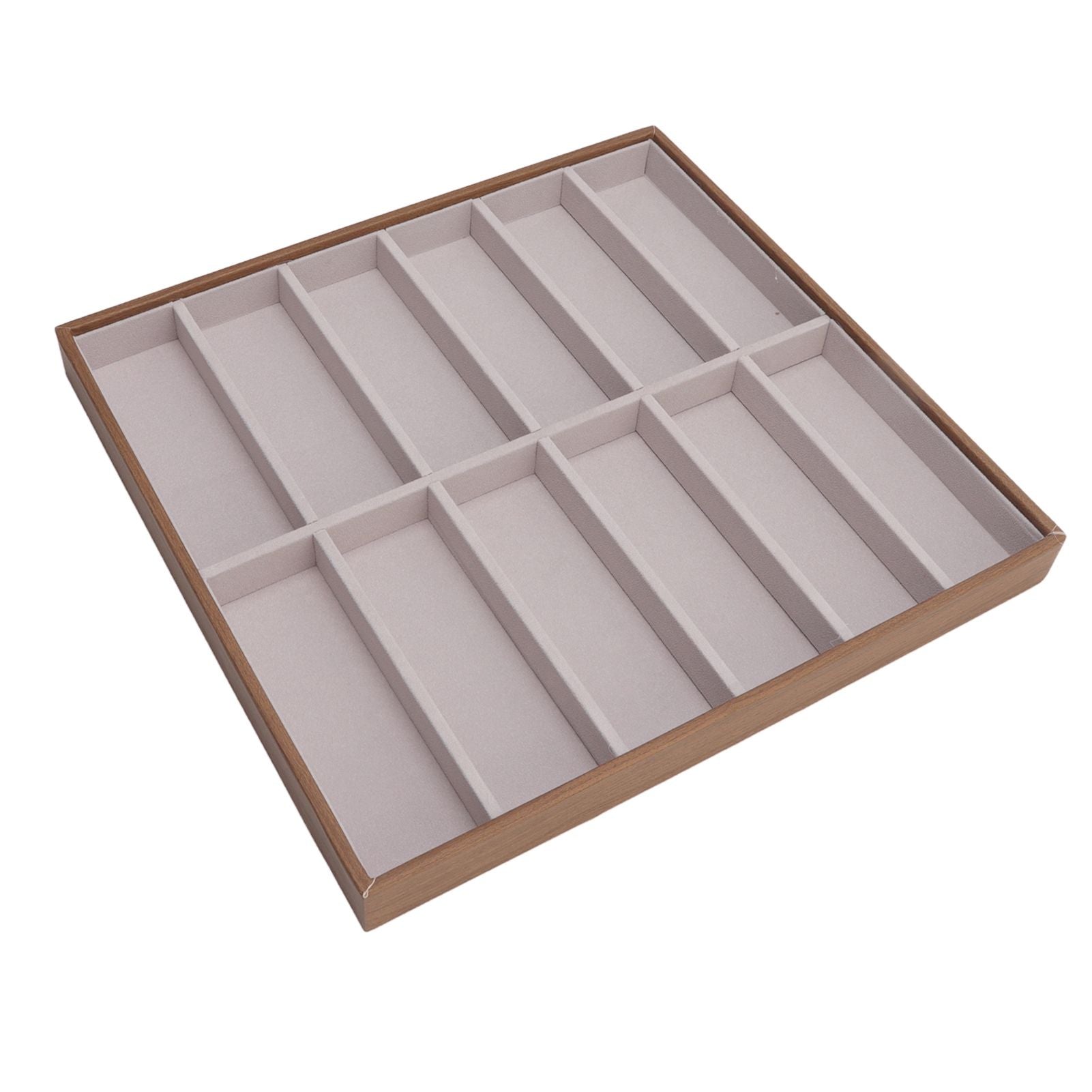 Sunglasses Display Tray PU Wood Grain Sunglasses Storage Case for Home Glasses Store 12 Grids V1294-YM3117220229112-0421