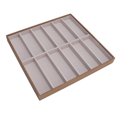Sunglasses Display Tray PU Wood Grain Sunglasses Storage Case for Home Glasses Store 12 Grids V1294-YM3117220229112-0421