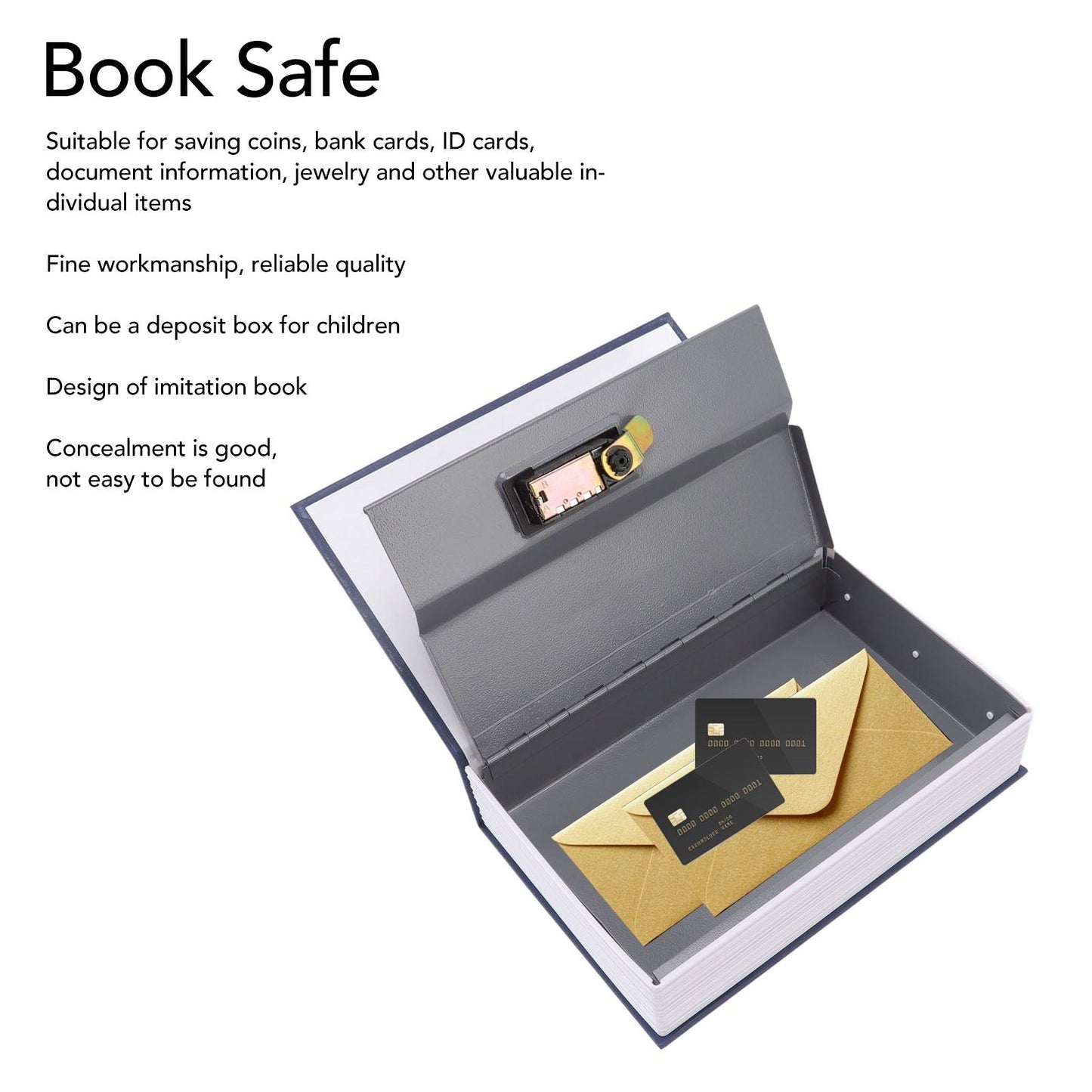 Dictionary Coin Piggy Banks Money Saving Box with Coded Lock Book Shape Secret Birthday Gift For Kids Safe Box V1294-YM3117220229411-0421