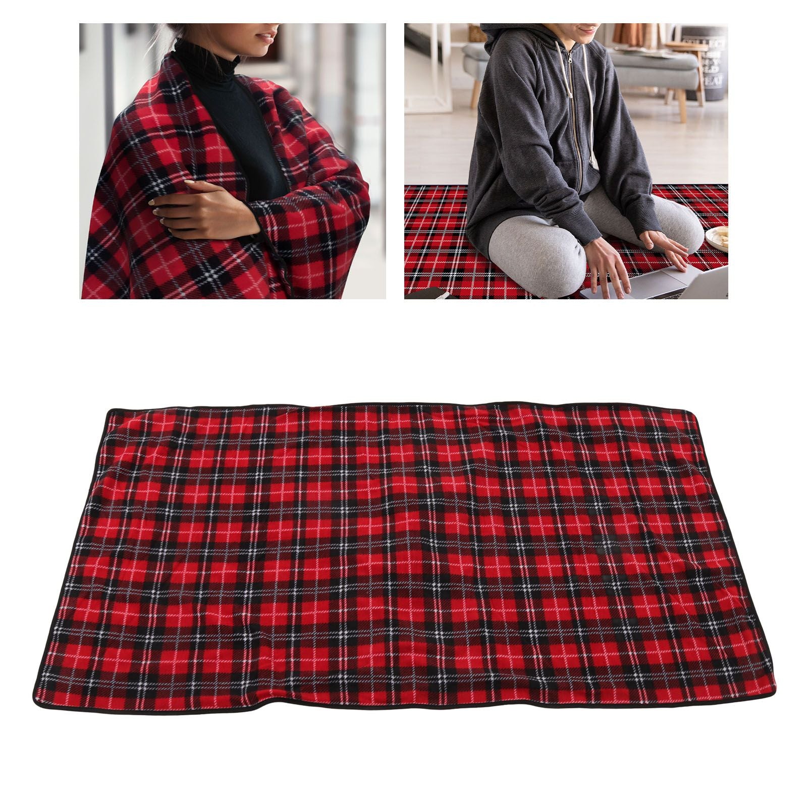 Heated Blanket Throw USB Widen Electric Throw Blanket for Shoulder Knee Fast Warming Up V1294-YM3117220229511-0421