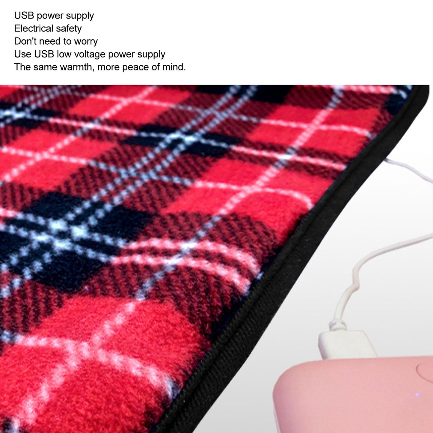 Heated Blanket Throw USB Widen Electric Throw Blanket for Shoulder Knee Fast Warming Up V1294-YM3117220229511-0421