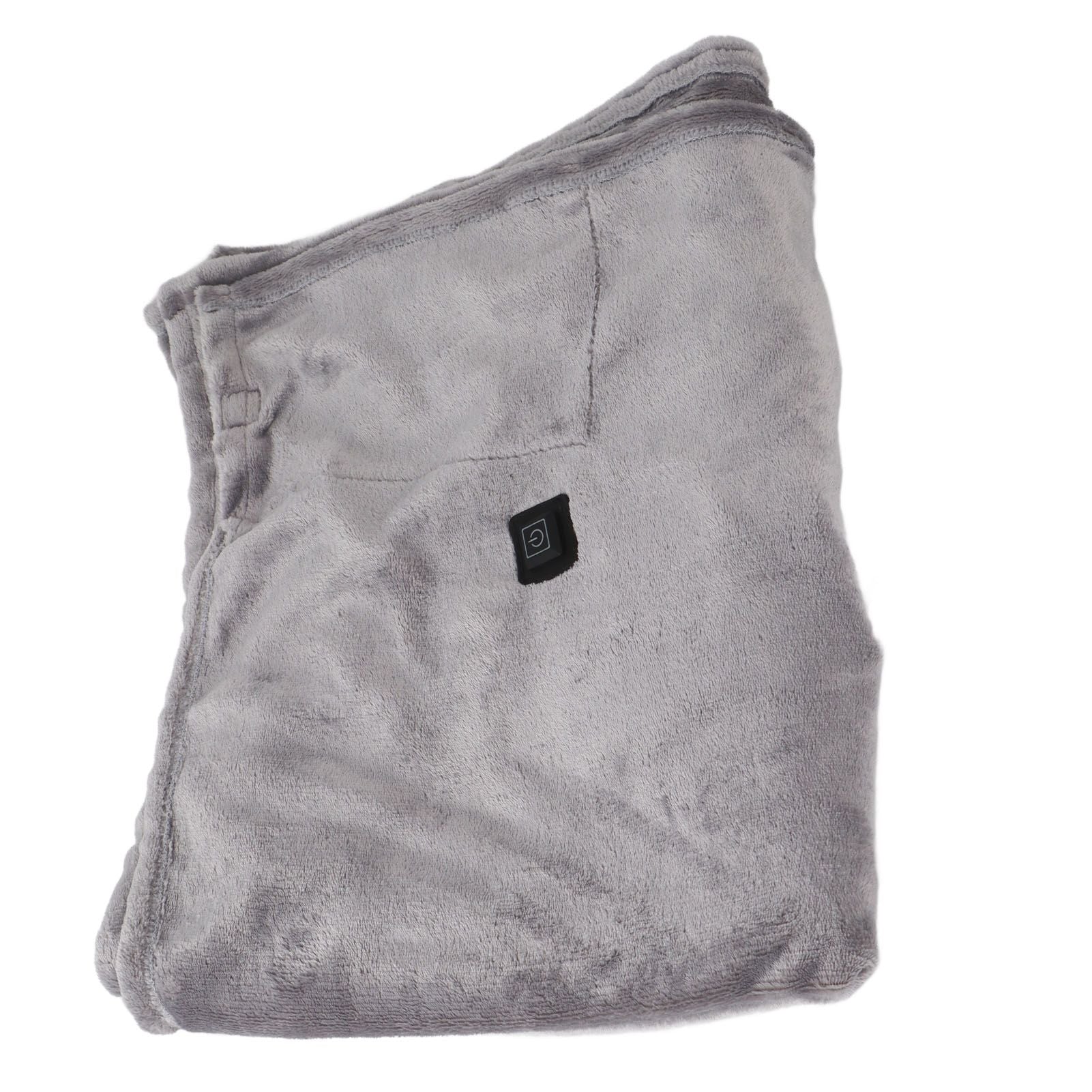 USB Heated Warm Shawl Lightweight Coral Flannel Electric Shoulder Blanket for Winter Light Gray V1294-YM3117220229711-0421