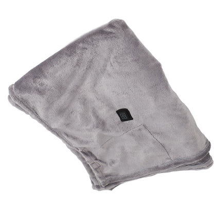 USB Heated Warm Shawl Lightweight Coral Flannel Electric Shoulder Blanket for Winter Light Gray V1294-YM3117220229711-0421