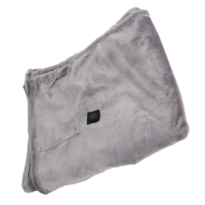 USB Heated Warm Shawl Lightweight Coral Flannel Electric Shoulder Blanket for Winter Light Gray V1294-YM3117220229711-0421