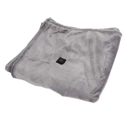 USB Heated Warm Shawl Lightweight Coral Flannel Electric Shoulder Blanket for Winter Light Gray V1294-YM3117220229711-0421