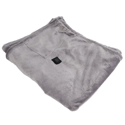 USB Heated Warm Shawl Lightweight Coral Flannel Electric Shoulder Blanket for Winter Light Gray V1294-YM3117220229711-0421