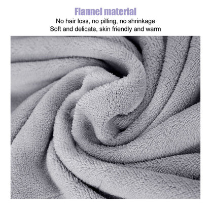 USB Heated Warm Shawl Lightweight Coral Flannel Electric Shoulder Blanket for Winter Light Gray V1294-YM3117220229711-0421