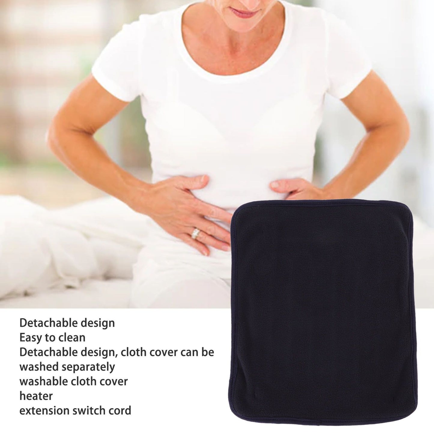 Portable USB Heating Pad Shoulder Neck Leg Waist Heating Pads with Multi Level Temperature Adjustment Timing V1294-YM3117220229811-0421