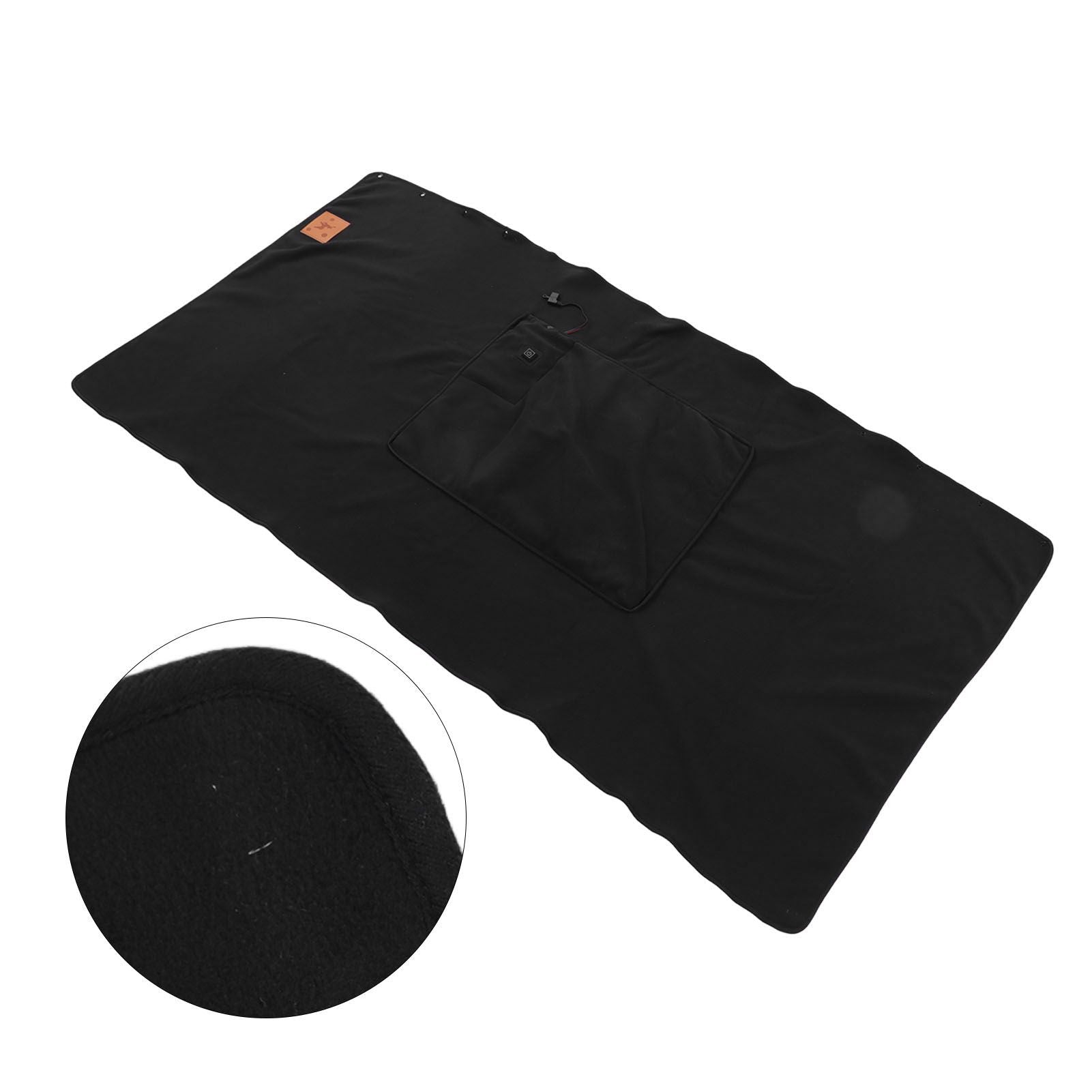 USB Warm Shawl 3 Level Temperature Adjustment Electric Throw Blanket for Shoulder Neck Legs Waist Black V1294-YM3117220230611-0421