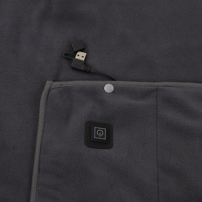 USB Warm Shawl 3 Level Temperature Adjustment Electric Throw Blanket for Shoulder Neck Legs Waist Grey V1294-YM3117220230612-0421