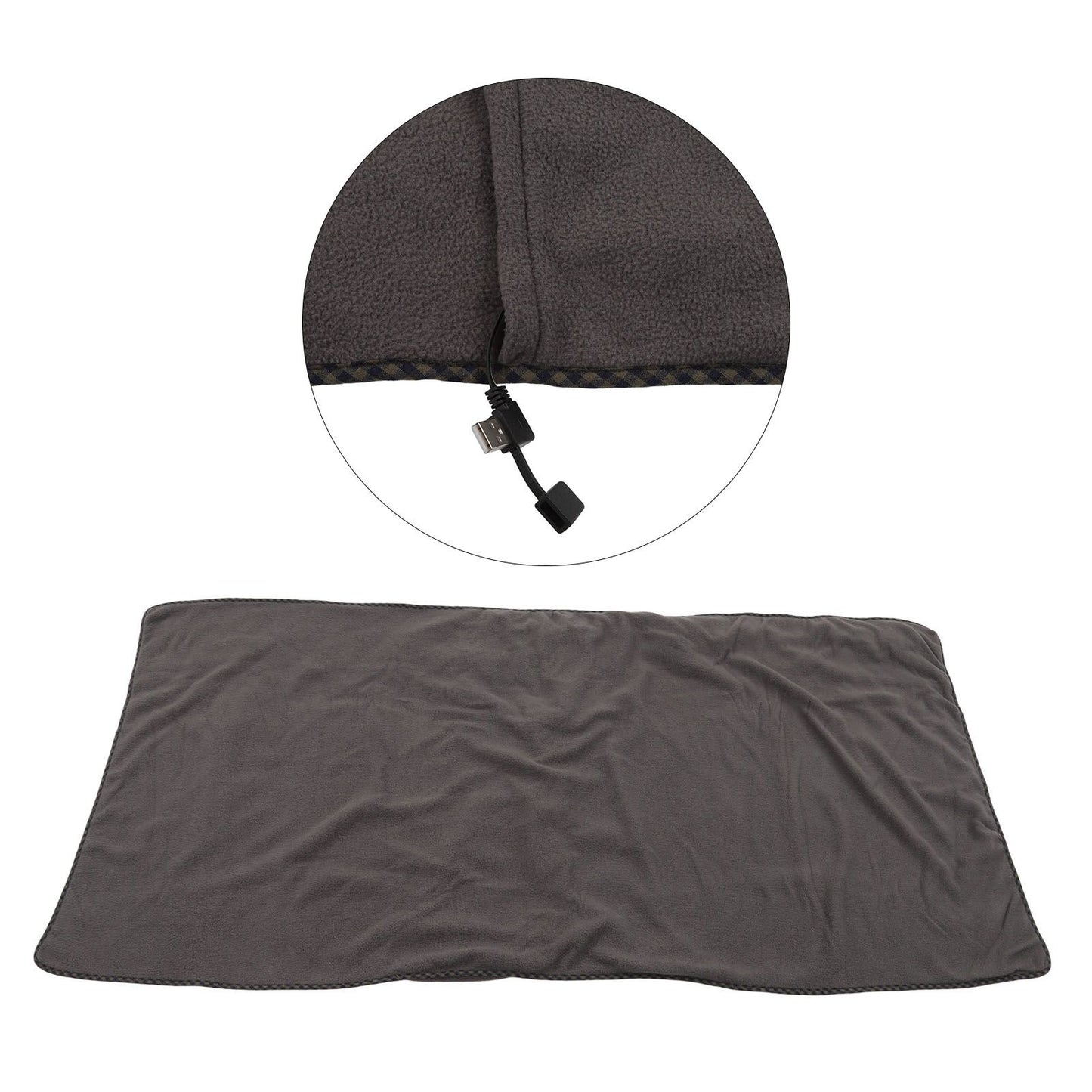 Electric Heating Blanket Fast Heating USB Electric Throw Blanket with Larger Heating Area for Students Office V1294-YM3117220231512-0421