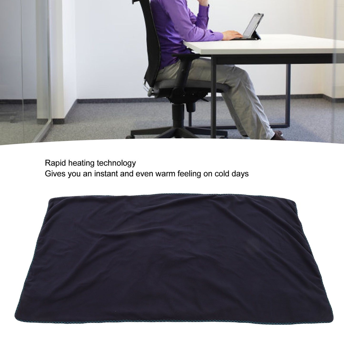 Electric Heating Blanket Fast Heating USB Electric Throw Blanket with Larger Heating Area for Students Office V1294-YM3117220231513-0421