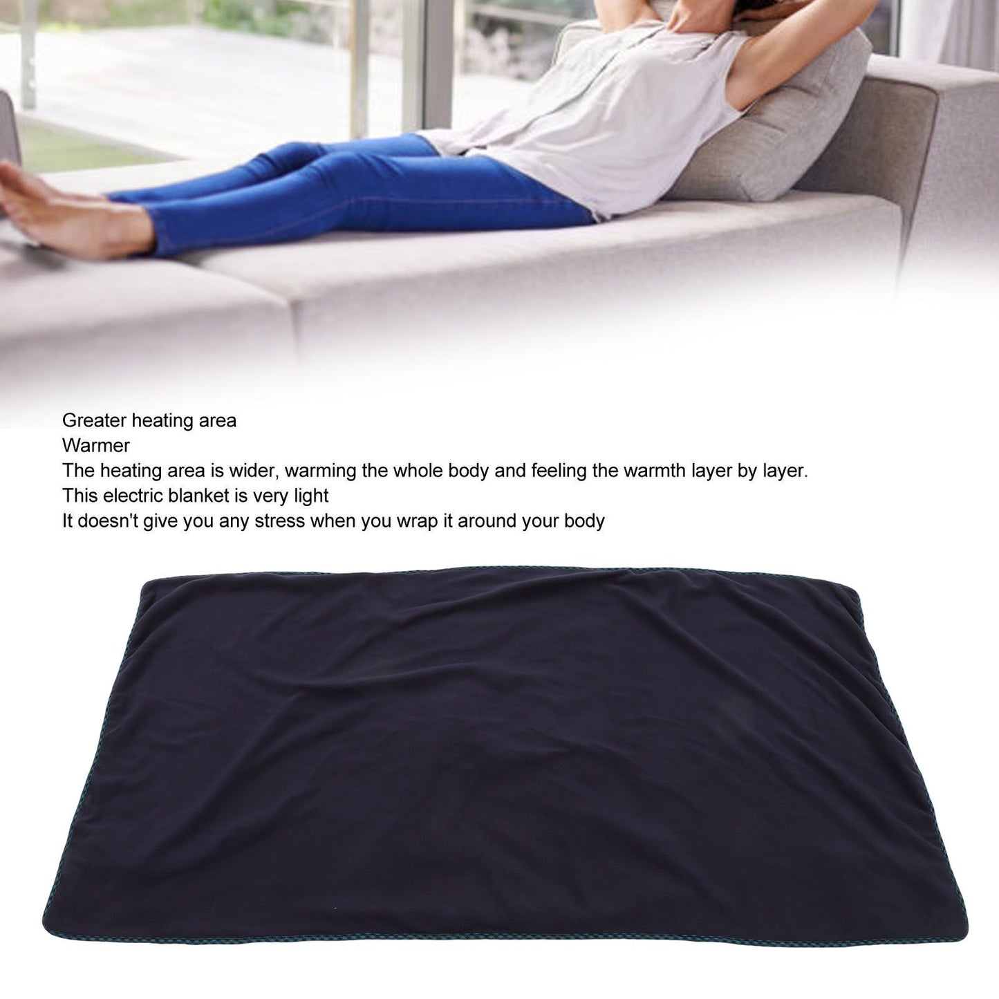 Electric Heating Blanket Fast Heating USB Electric Throw Blanket with Larger Heating Area for Students Office V1294-YM3117220231513-0421