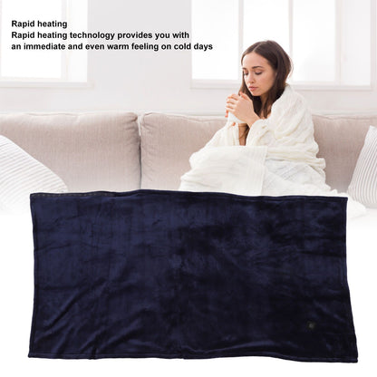 USB Heating Blanket Thermal Electric Heated Shawl Blanket Temperature Controlled Blanket Royalblue V1294-YM3117220231712-0421