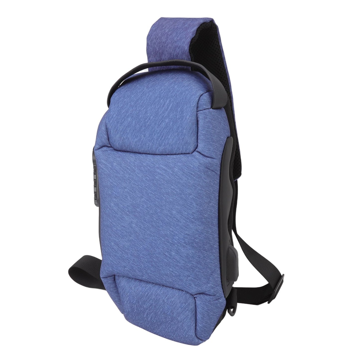 Sling Bag Waterproof Anti Theft with Combination Lock Anti Scratch Sports Single Shoulder Chest Bag Blue V1294-YM3117220231812-0421