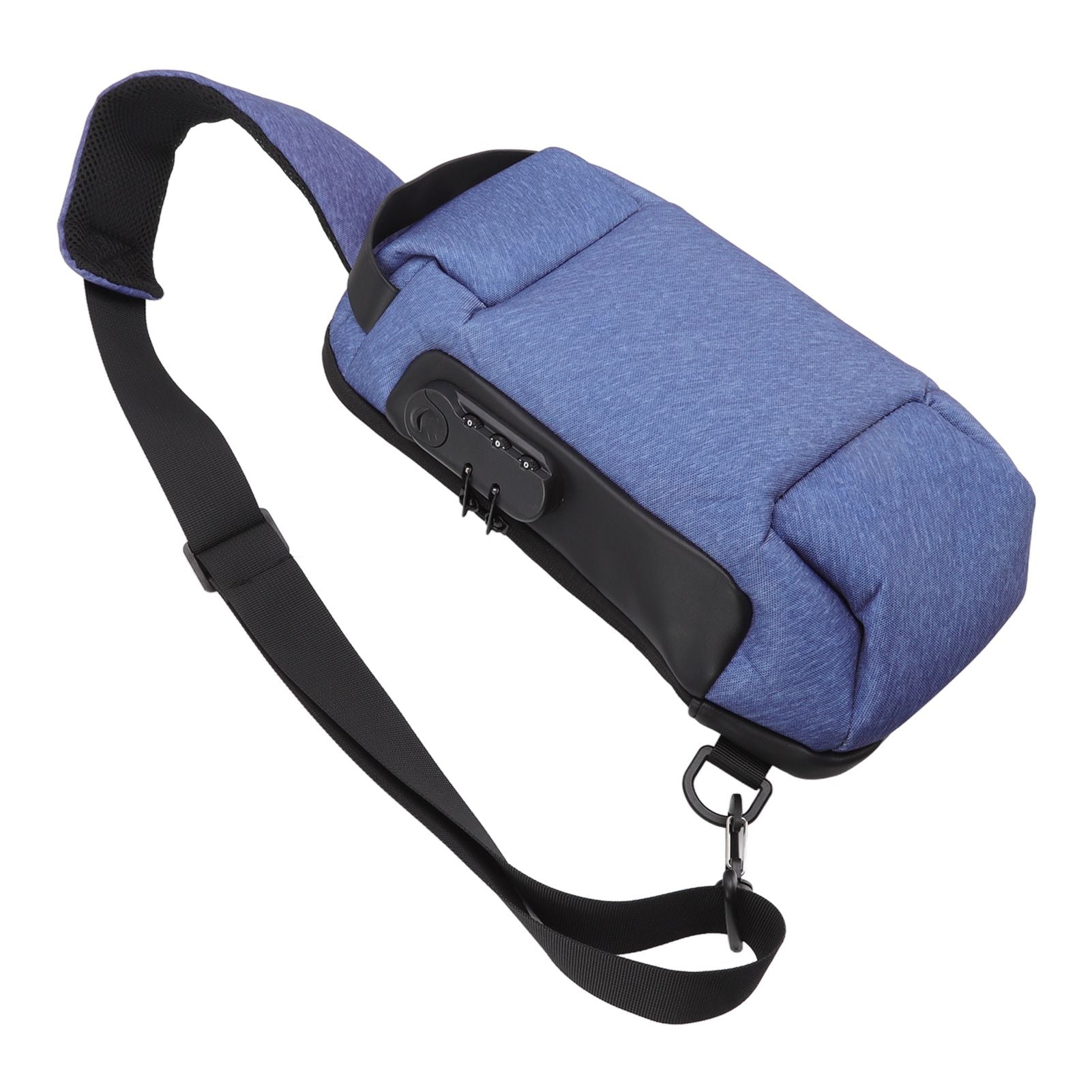 Sling Bag Waterproof Anti Theft with Combination Lock Anti Scratch Sports Single Shoulder Chest Bag Blue V1294-YM3117220231812-0421