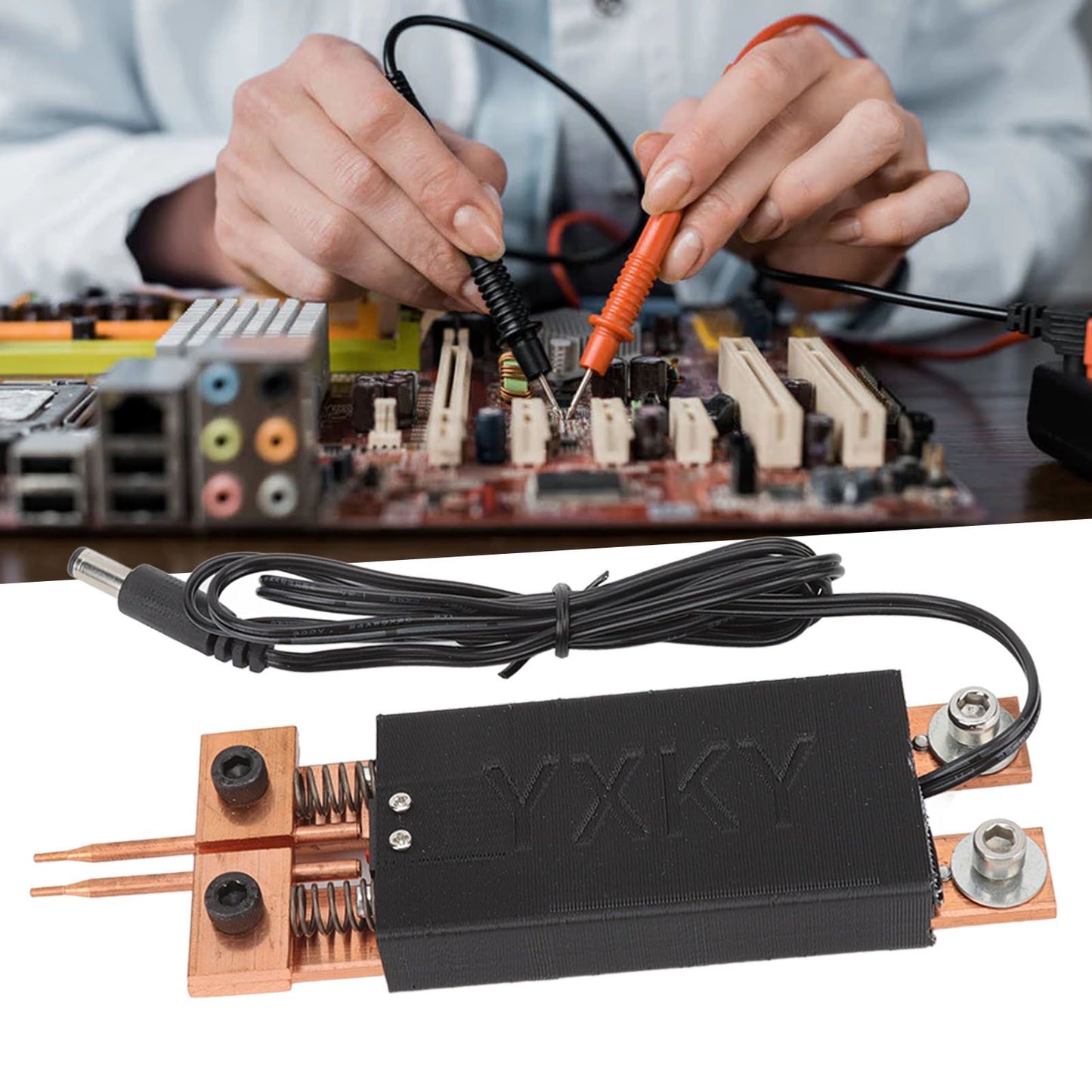 18650 Battery Spot Welding Pen Mini Spot Welder Automatic Trigger Integrated Handheld Spot Welding Pen Black V1294-YM3117220231911-0421