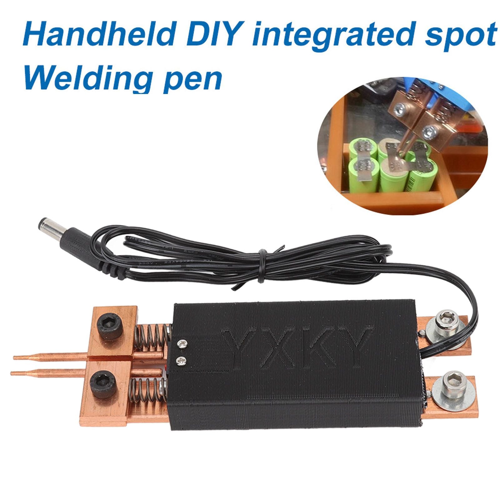 18650 Battery Spot Welding Pen Mini Spot Welder Automatic Trigger Integrated Handheld Spot Welding Pen Black V1294-YM3117220231911-0421