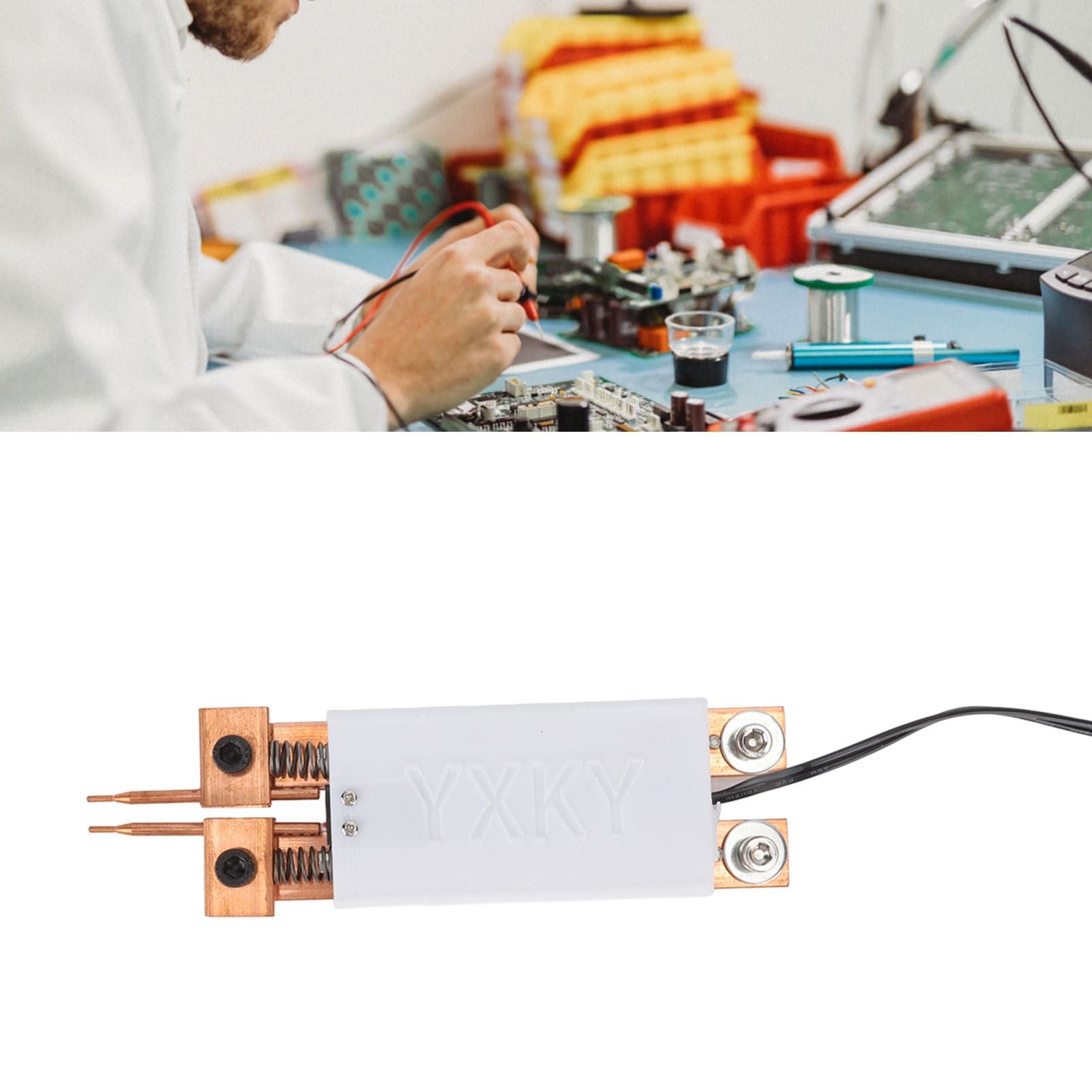 18650 Battery Spot Welding Pen Mini Spot Welder Automatic Trigger Integrated Handheld Spot Welding Pen White V1294-YM3117220231912-0421